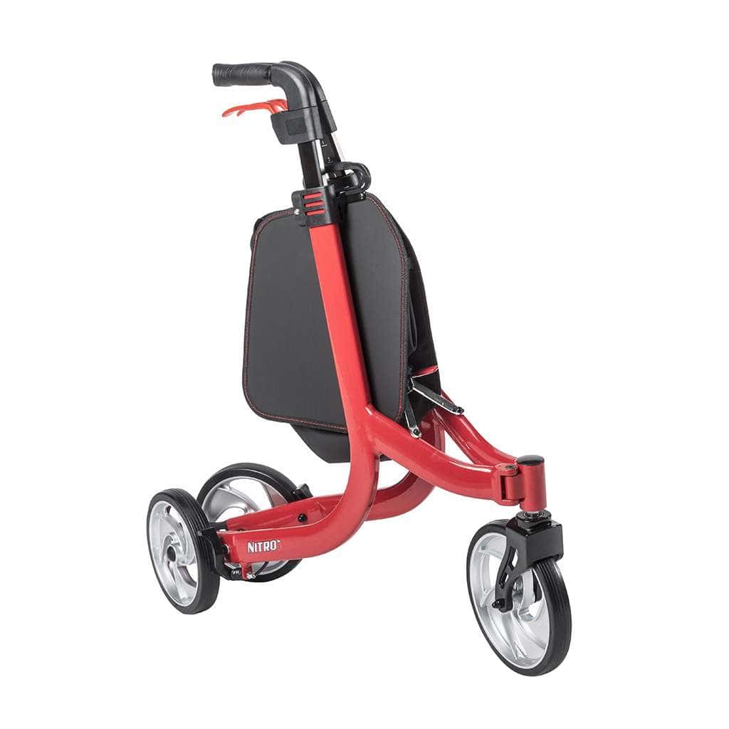 Drive Nitro Red 3-Wheel Rollator - Image 4