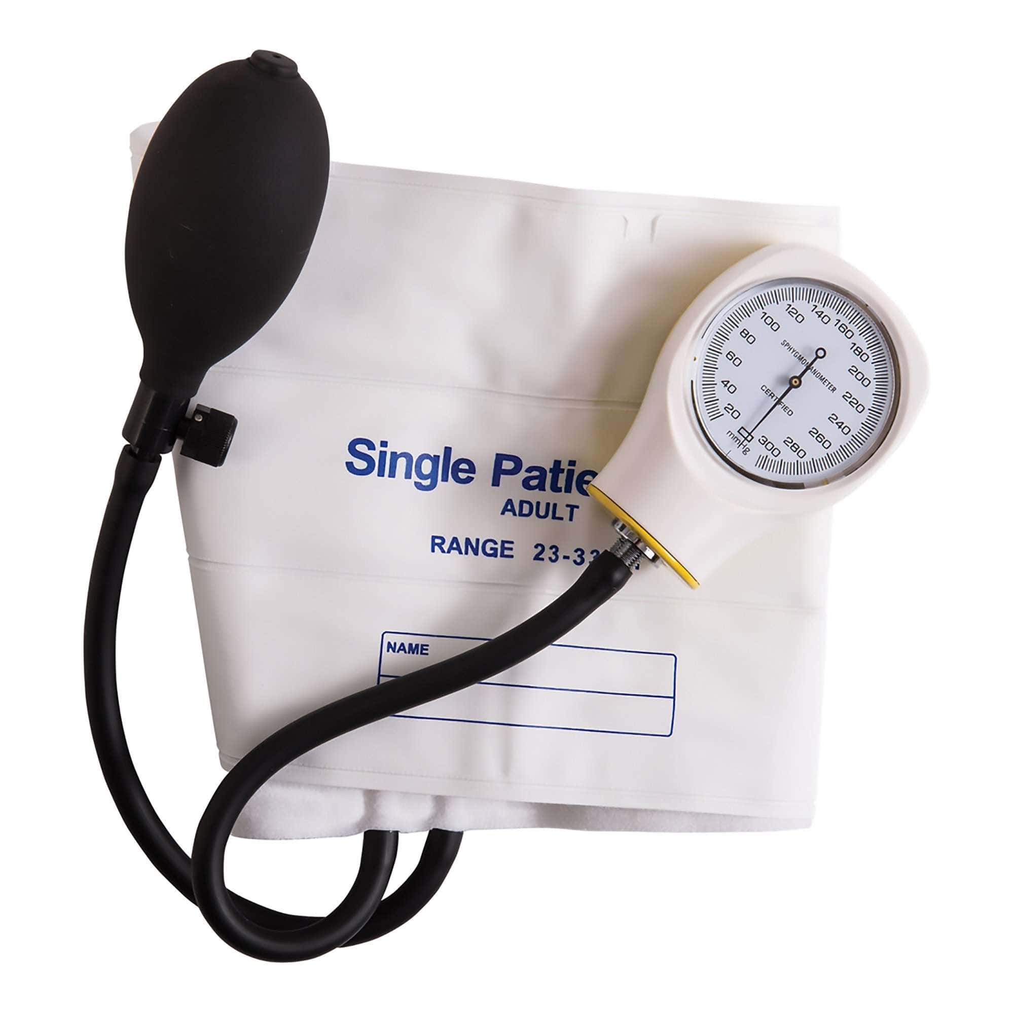 Mabis Adult Single-patient Use Sphygmomanometer, White - Box of 5 - Image 1