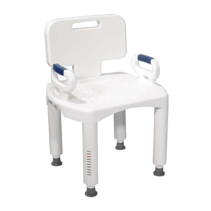 Drive premium series shower chair with back and arms - Image 1