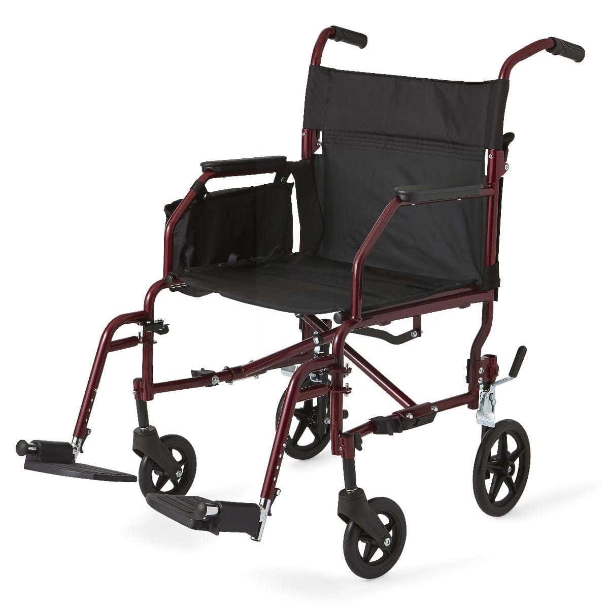 Medline Basic Steel Transport Chair - Image 2