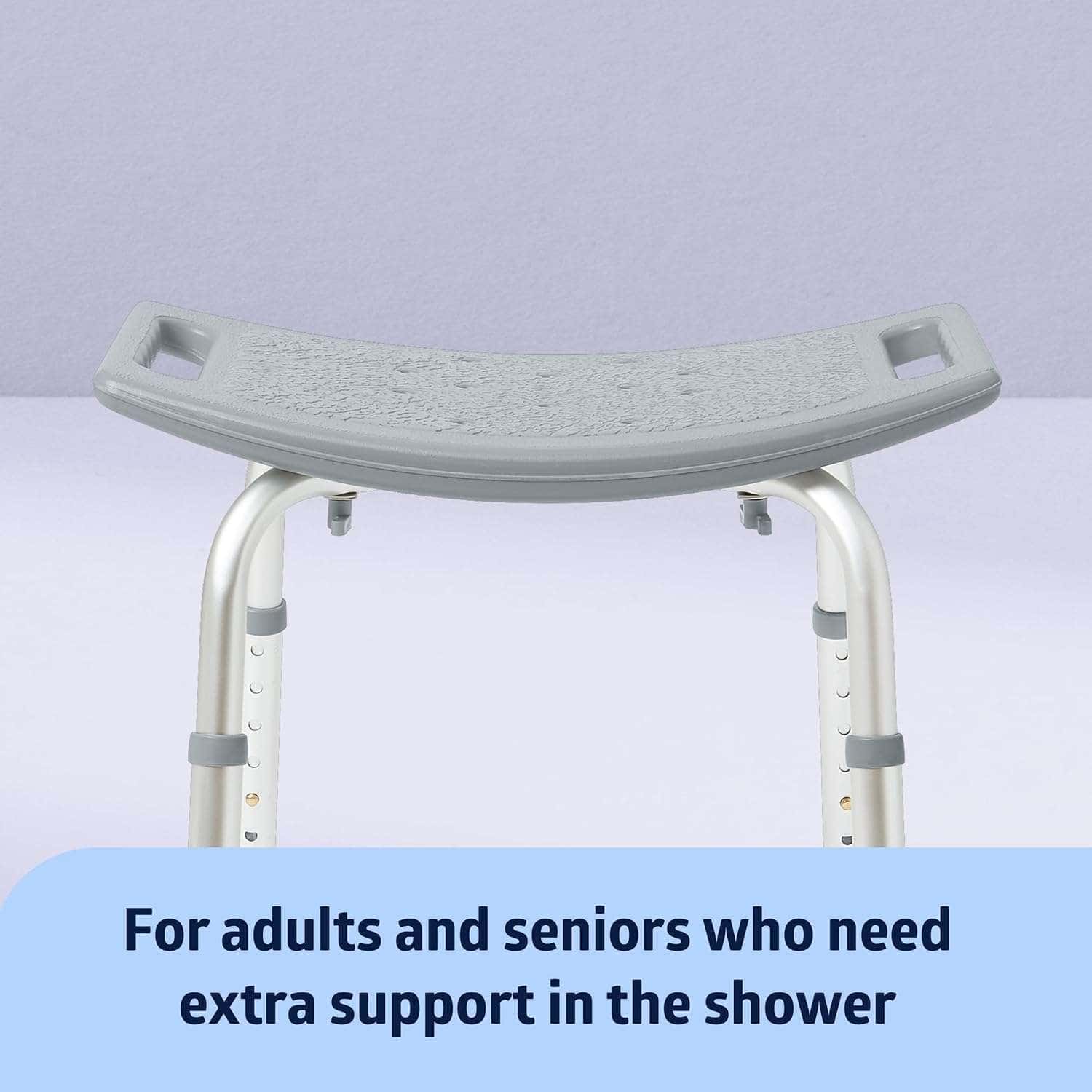 Medline Bariatric Shower Chair without Back - Image 2