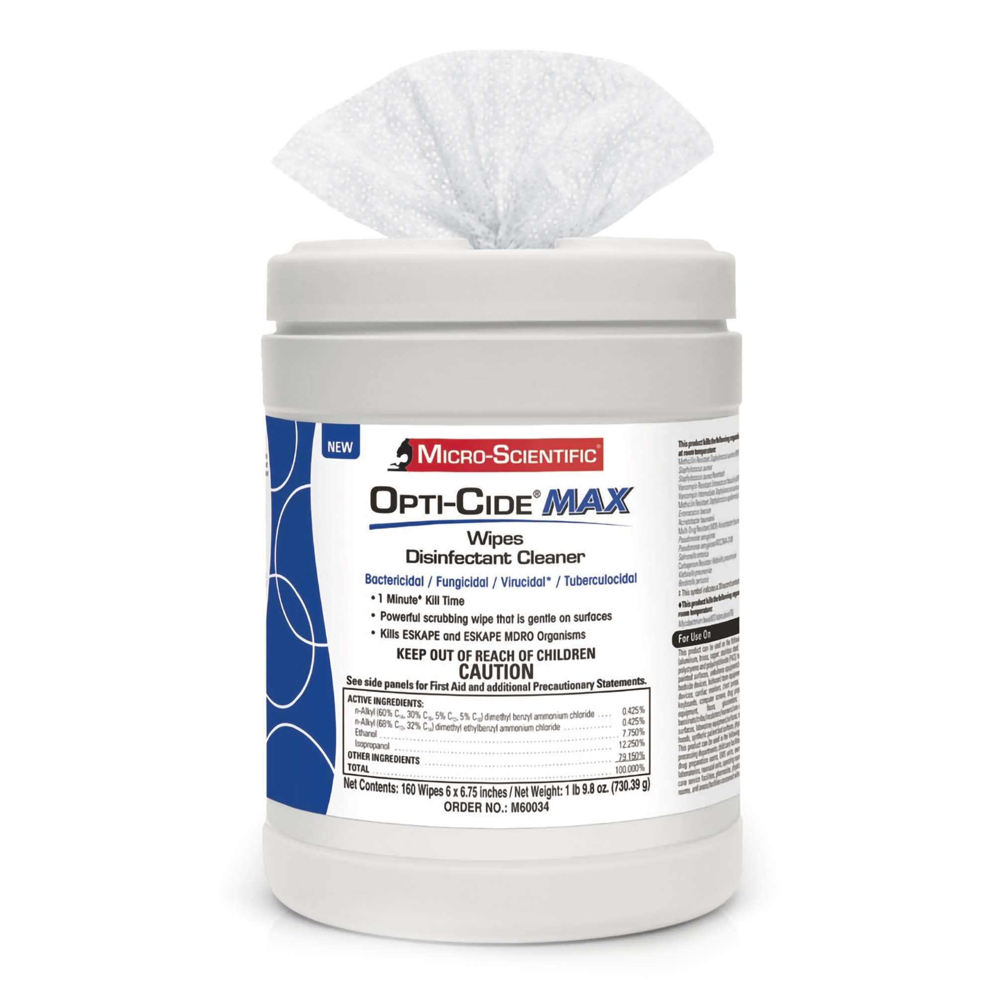 Opti-Cide Max Surface Disinfectant Cleaner Canister Wipe, 6 x 6-3/4 Inch - Image 3
