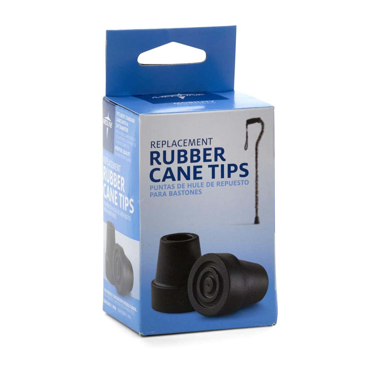 Medline Cane Replacement Tips - Case of 6 - Image 1