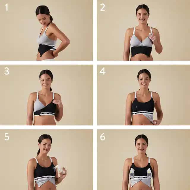 Bravado Clip and Pump Hands-Free Nursing Bra Accessory, Black - Image 2