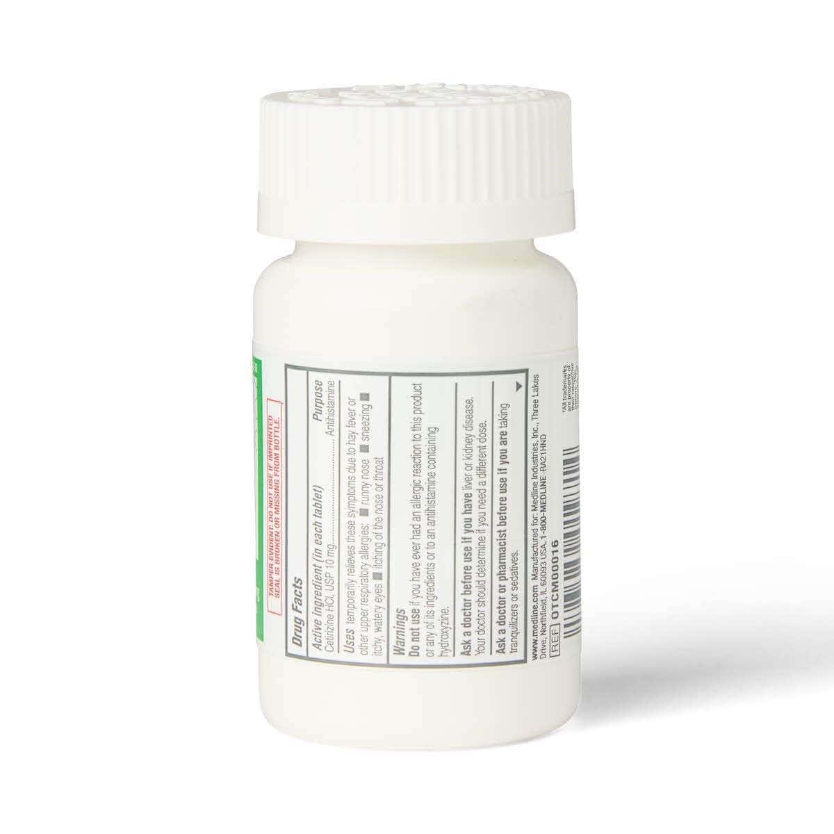 Medline Cetirizine Tablets, 10 mg - Bottle of 90 - Image 2