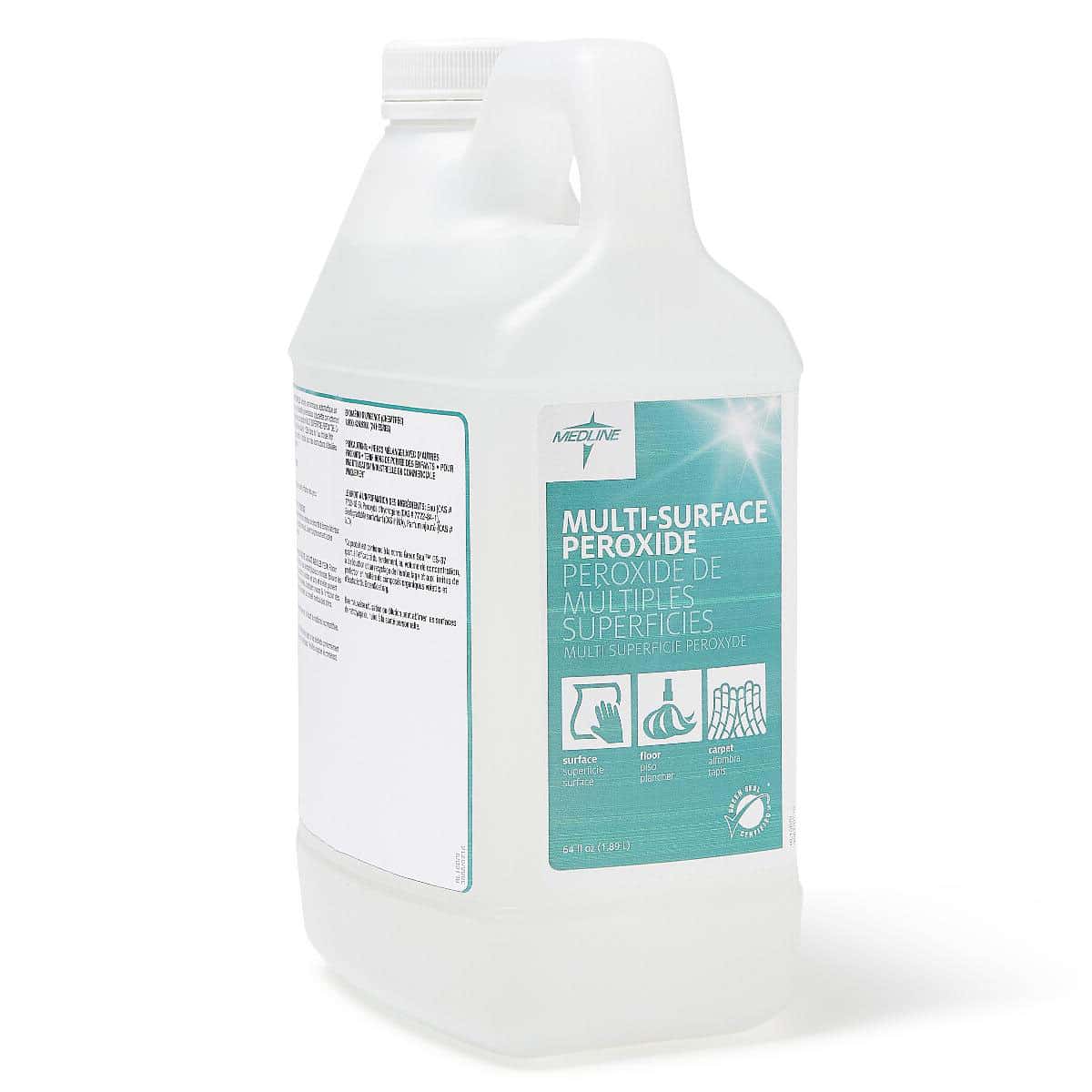 Medline Multisurface Peroxide Cleaner, 0.5 gallon - Case of 4 - Image 1