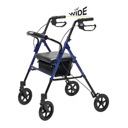 Lumex Set n' Go Wide Height Adjustable Rollator - Image 4