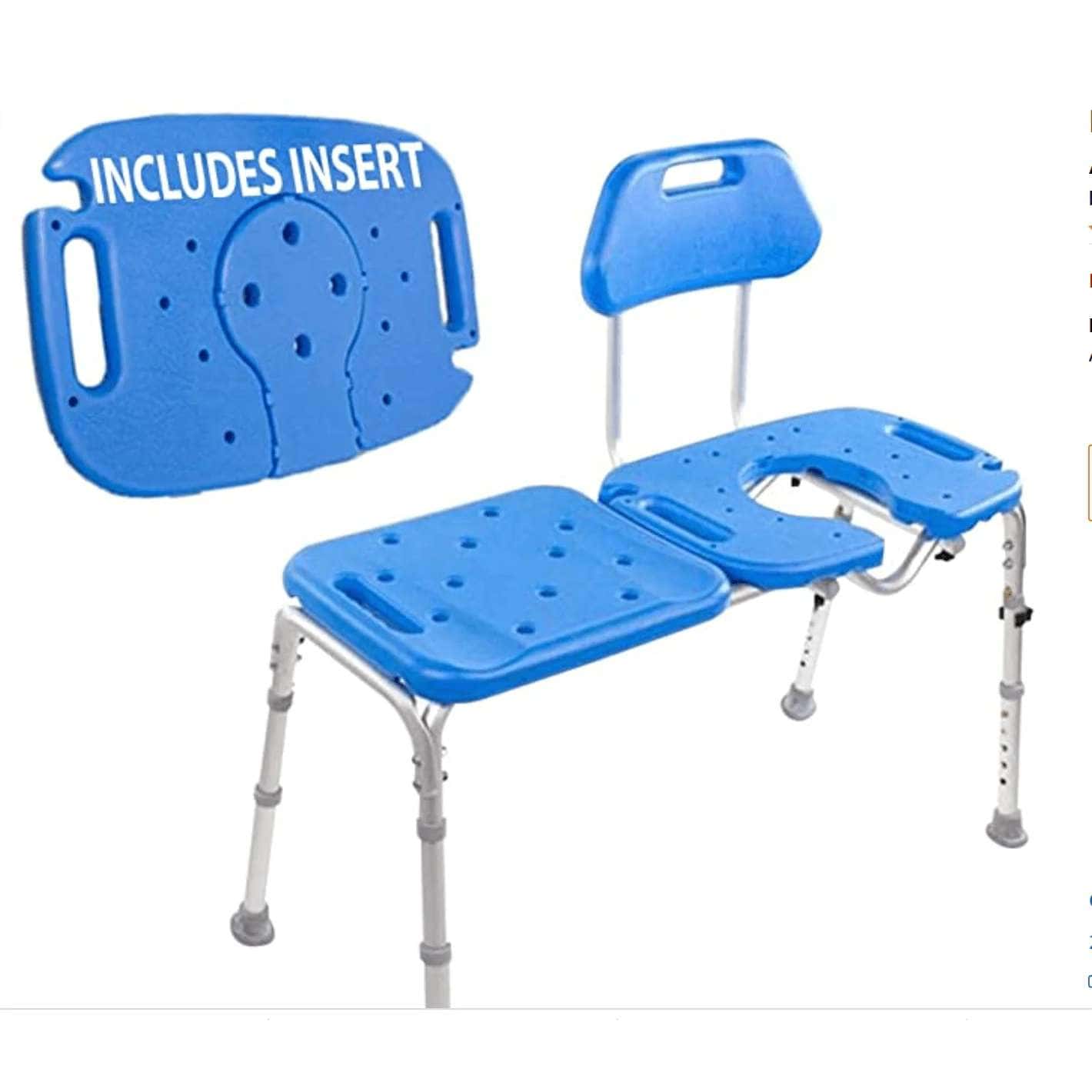 Platinum Health All Access Bath Transfer Bench with Cutout Seat - Image 3