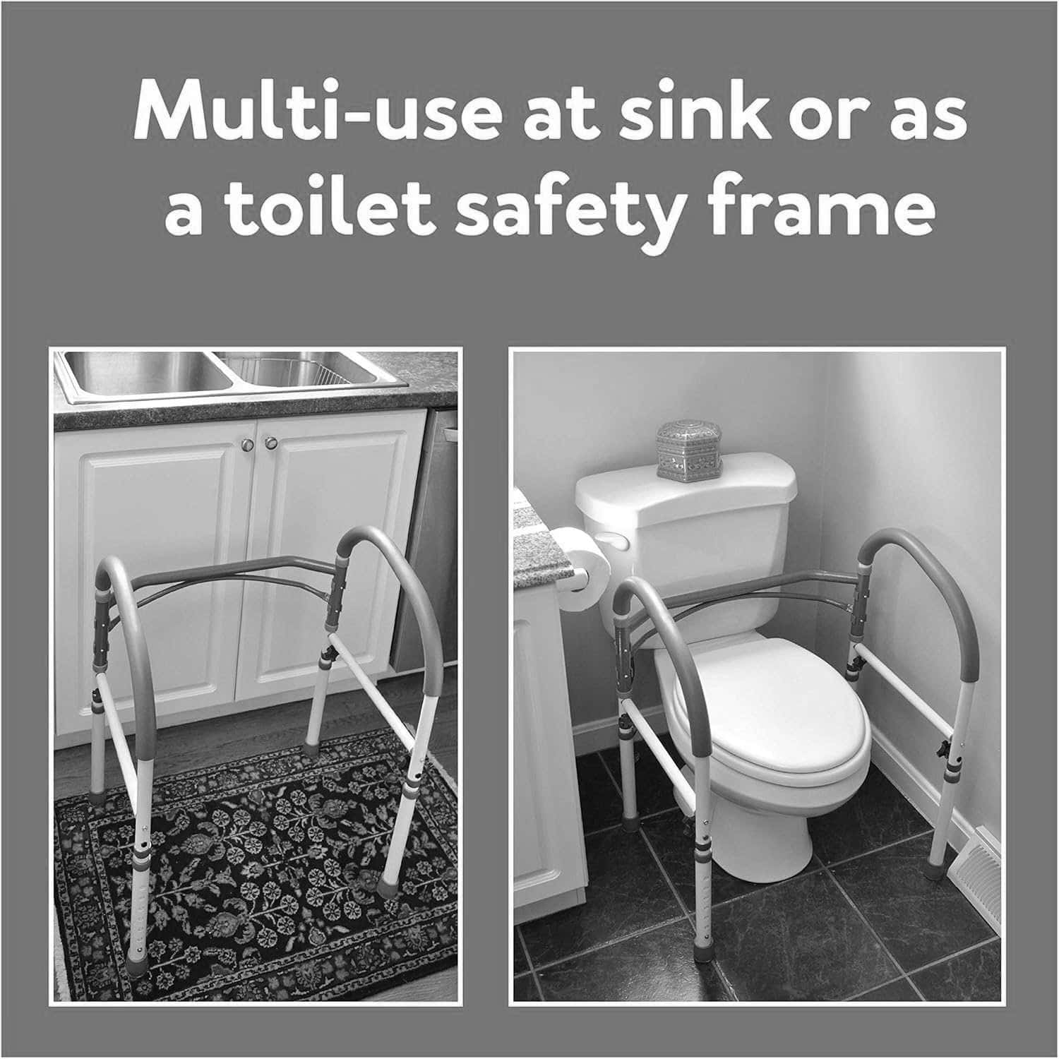 Carex Bathroom Stand Alone Safety Rail - Image 4