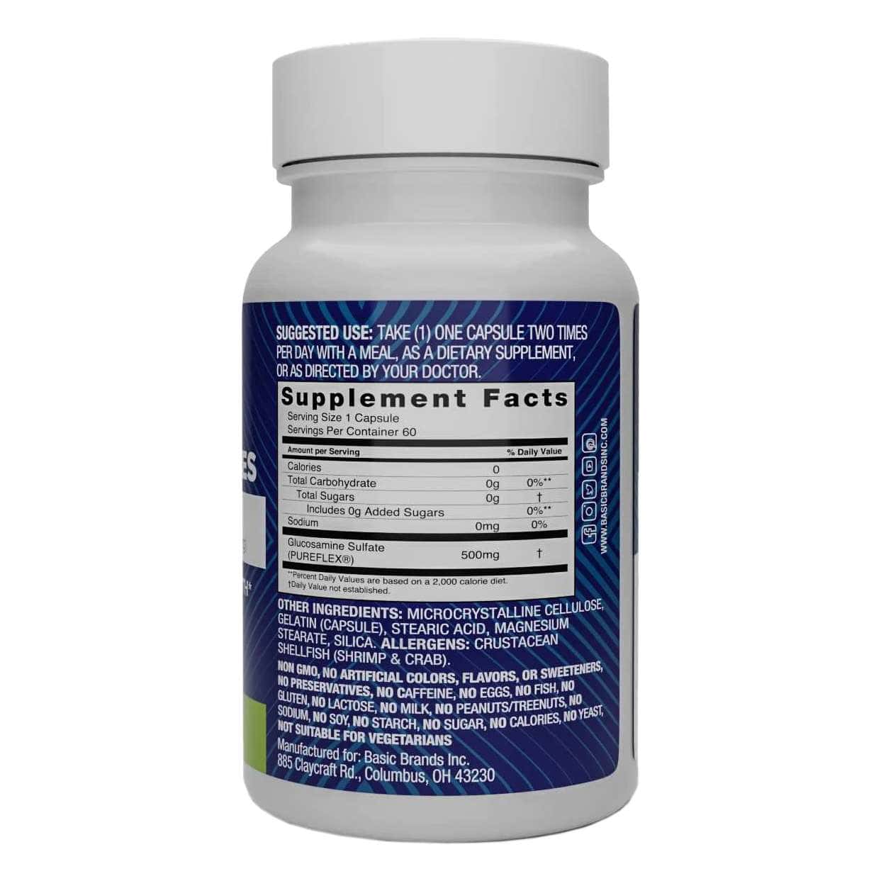 Pura Salud Glucosamine HCI Joint Health Supplement Capsule, 500 mg - Image 2