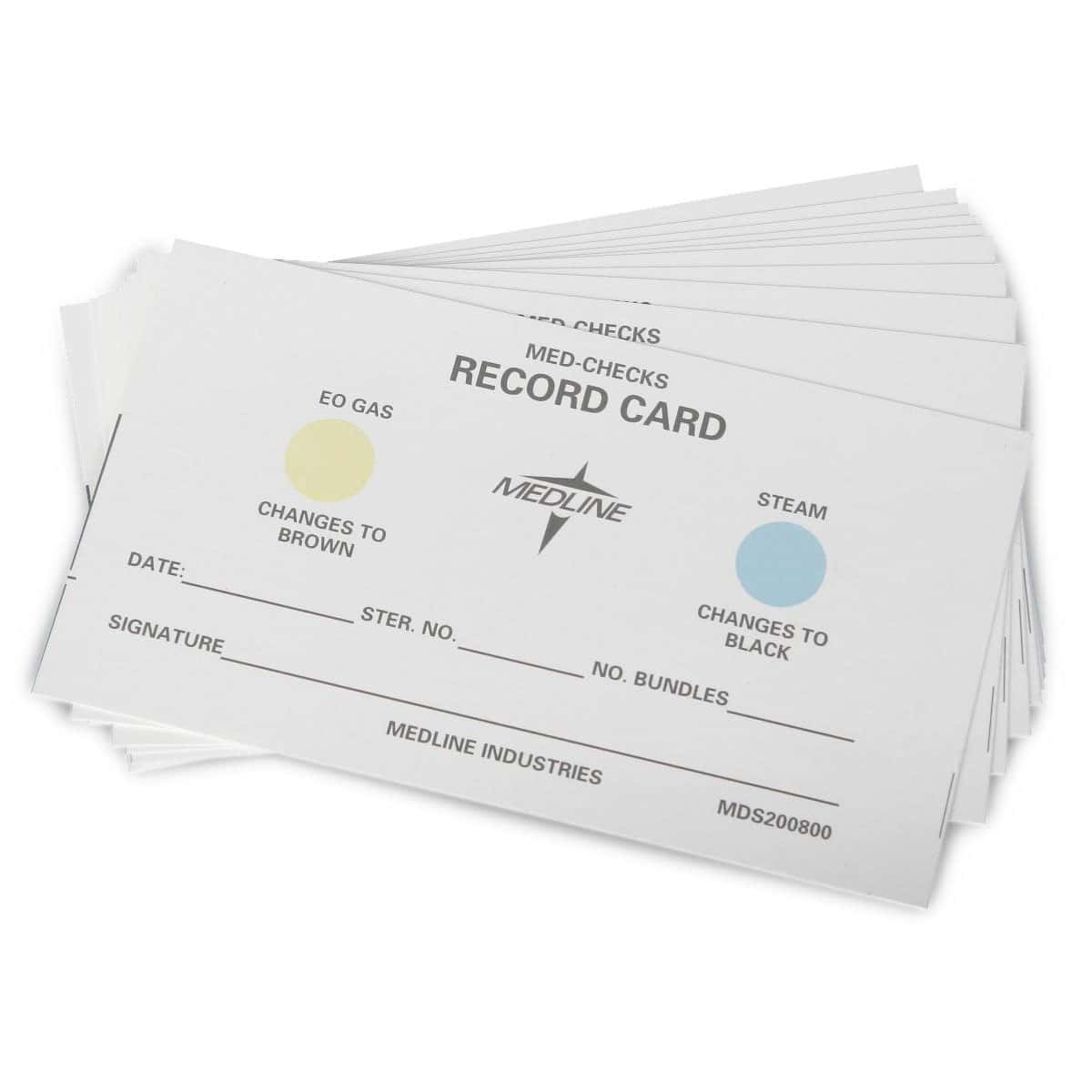 Medline Steam Sterilization and EO Gas Load Record Card - Box of 500 - Image 2