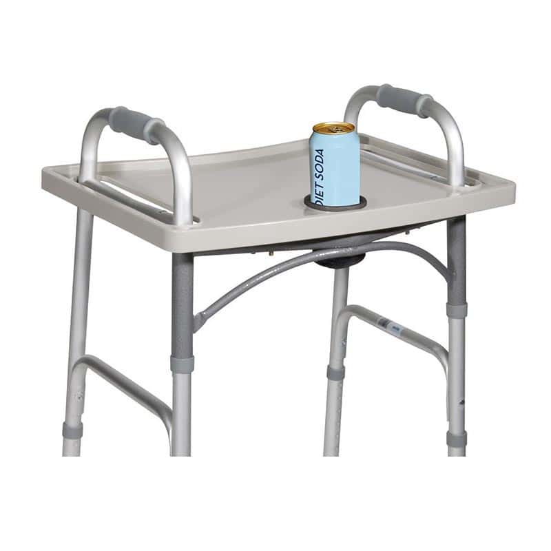 Drive Universal Walker Tray with Cup Holder, Grey - Image 2