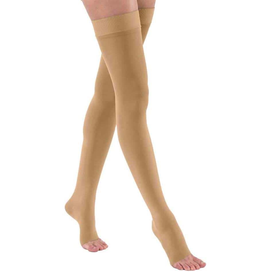 Jobst Opaque Thigh High Dot top band Compression Stockings - Image 2