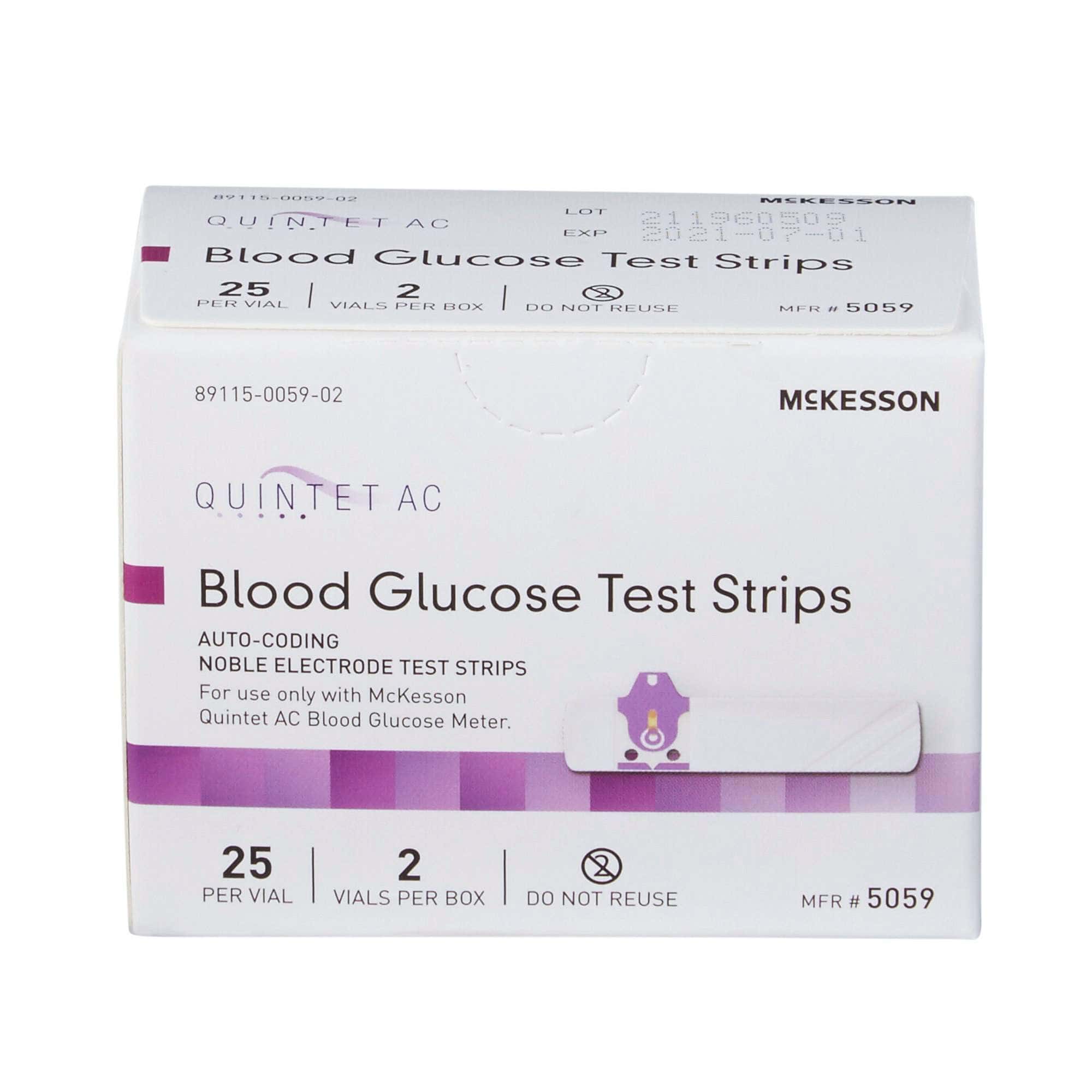 McKesson QUINTET AC Blood Glucose Test Strips - Image 2