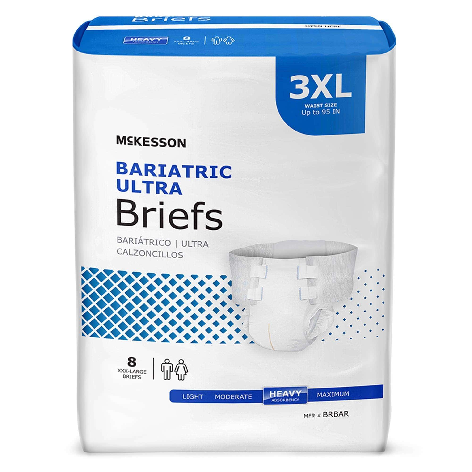 McKesson Ultra Bariatric Adult Briefs, 3X large - Image 1