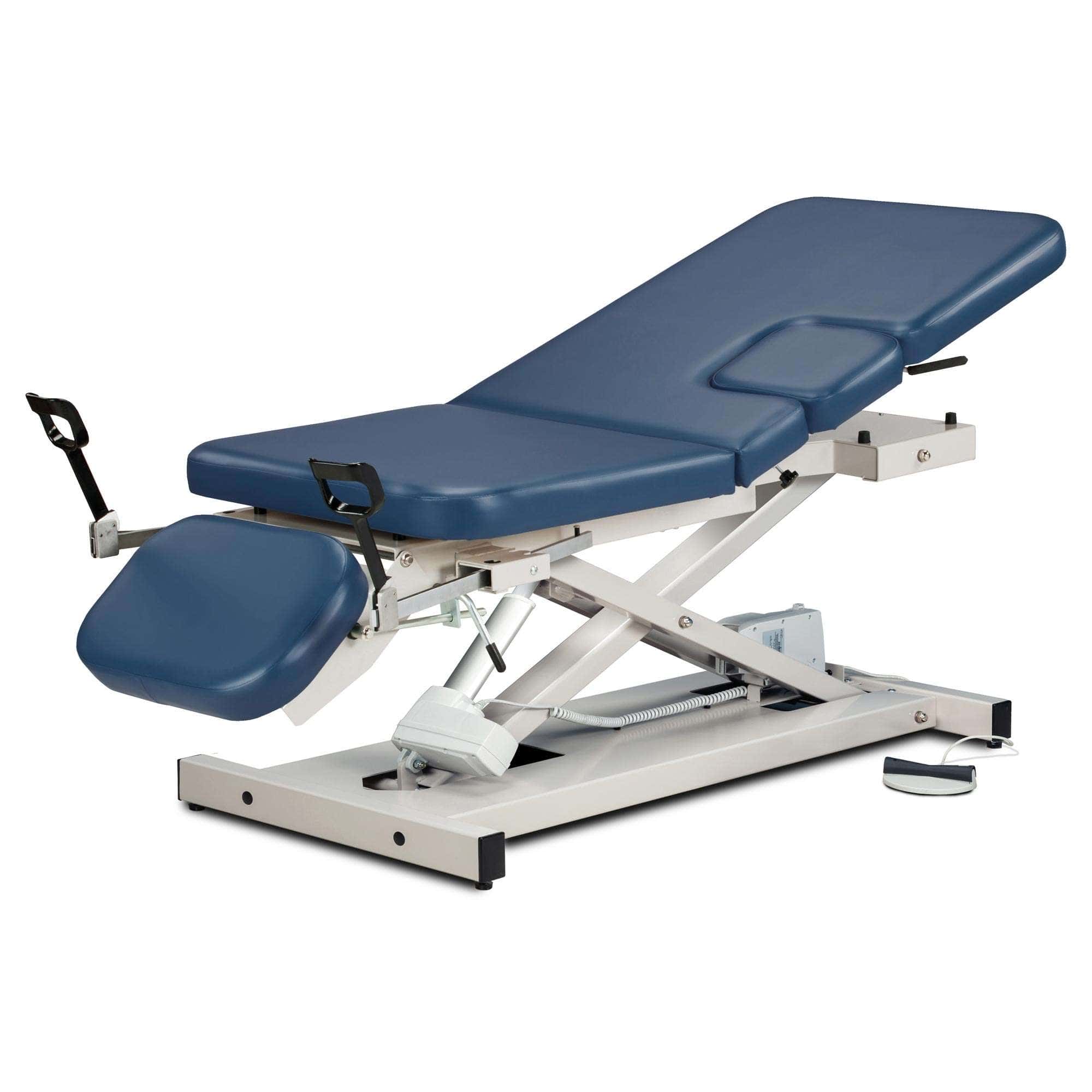 Clinton open base, multi-use power imaging table with stirrups - Image 1