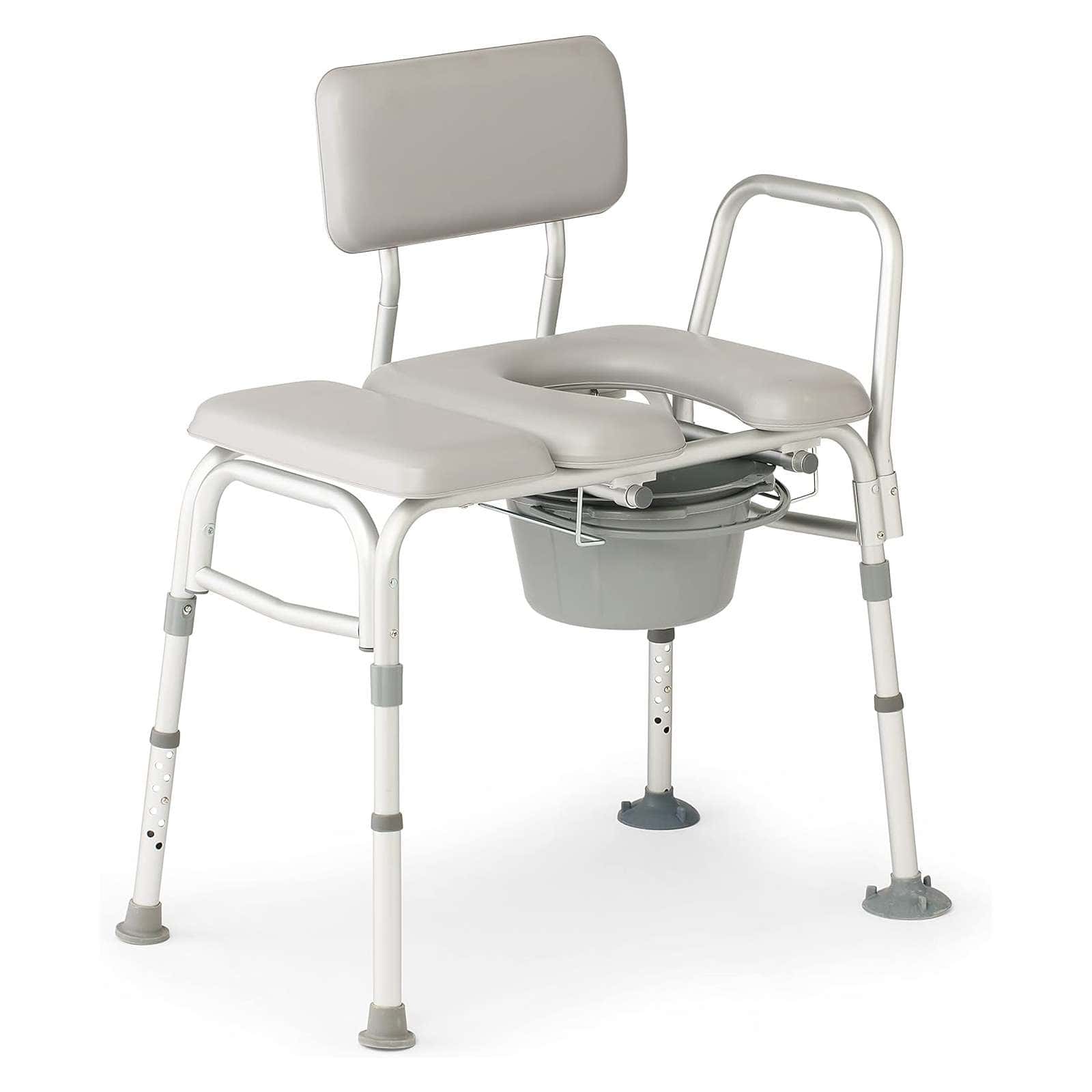 Medline Combination Transfer Bench and Commode - Image 1