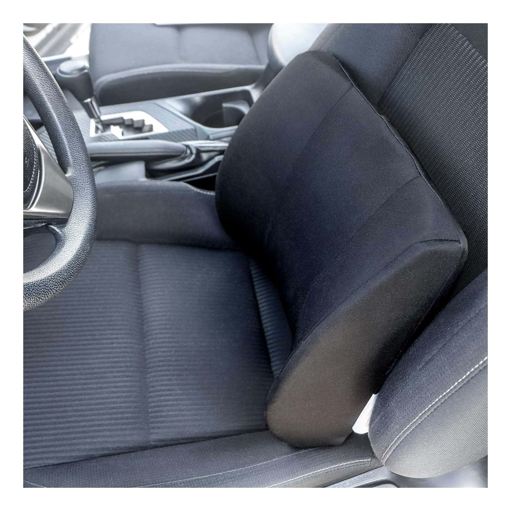 DMI Seat Cushion & Lumbar Support Pillow with Memory Foam and Strap, 14 x 13 x 3 Inch - Image 4