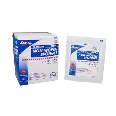 Dukal Clinisorb 4-Ply Square Nonwoven Sponge - Image 2