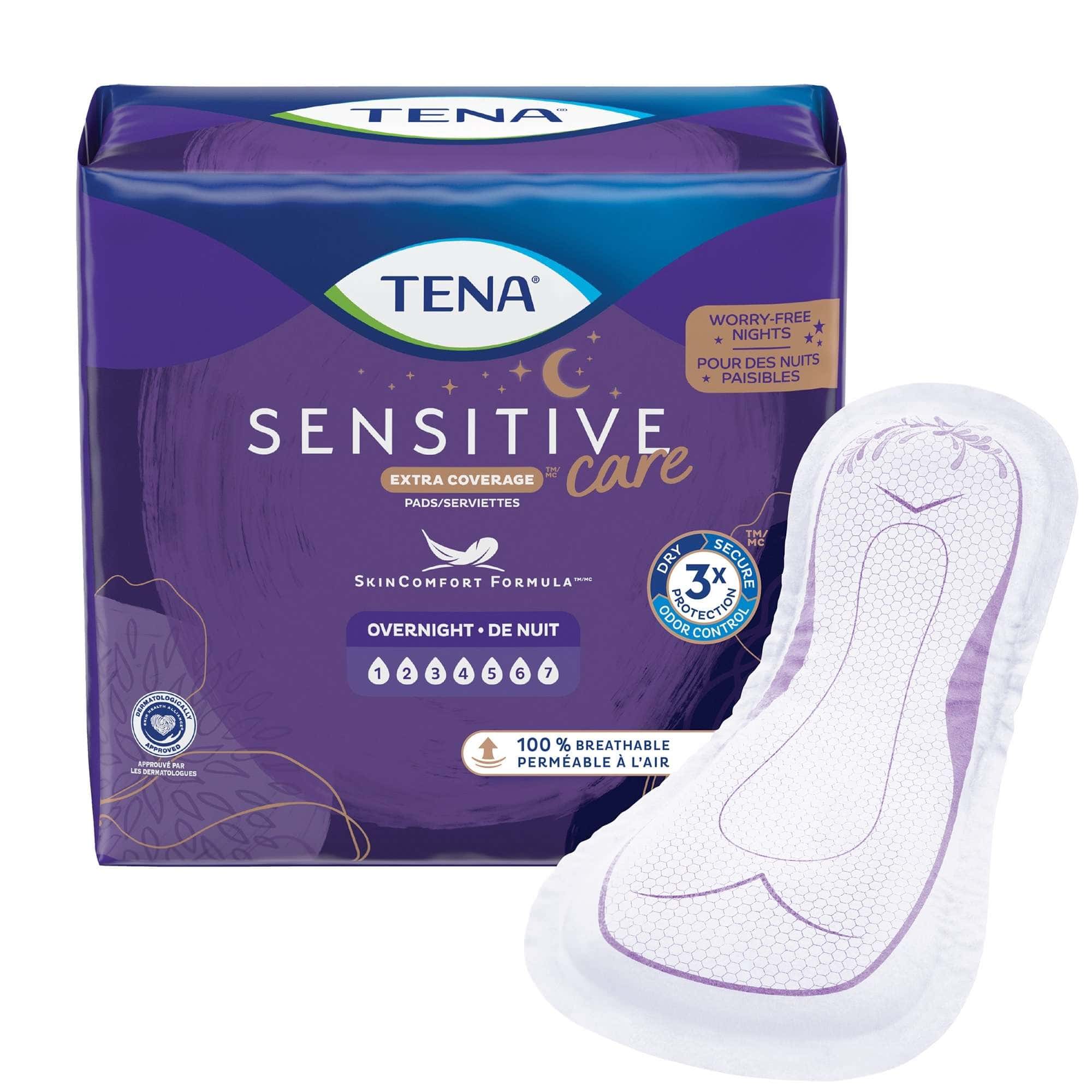 TENA Sensitive Care Overnight Incontinence pads - Image 1