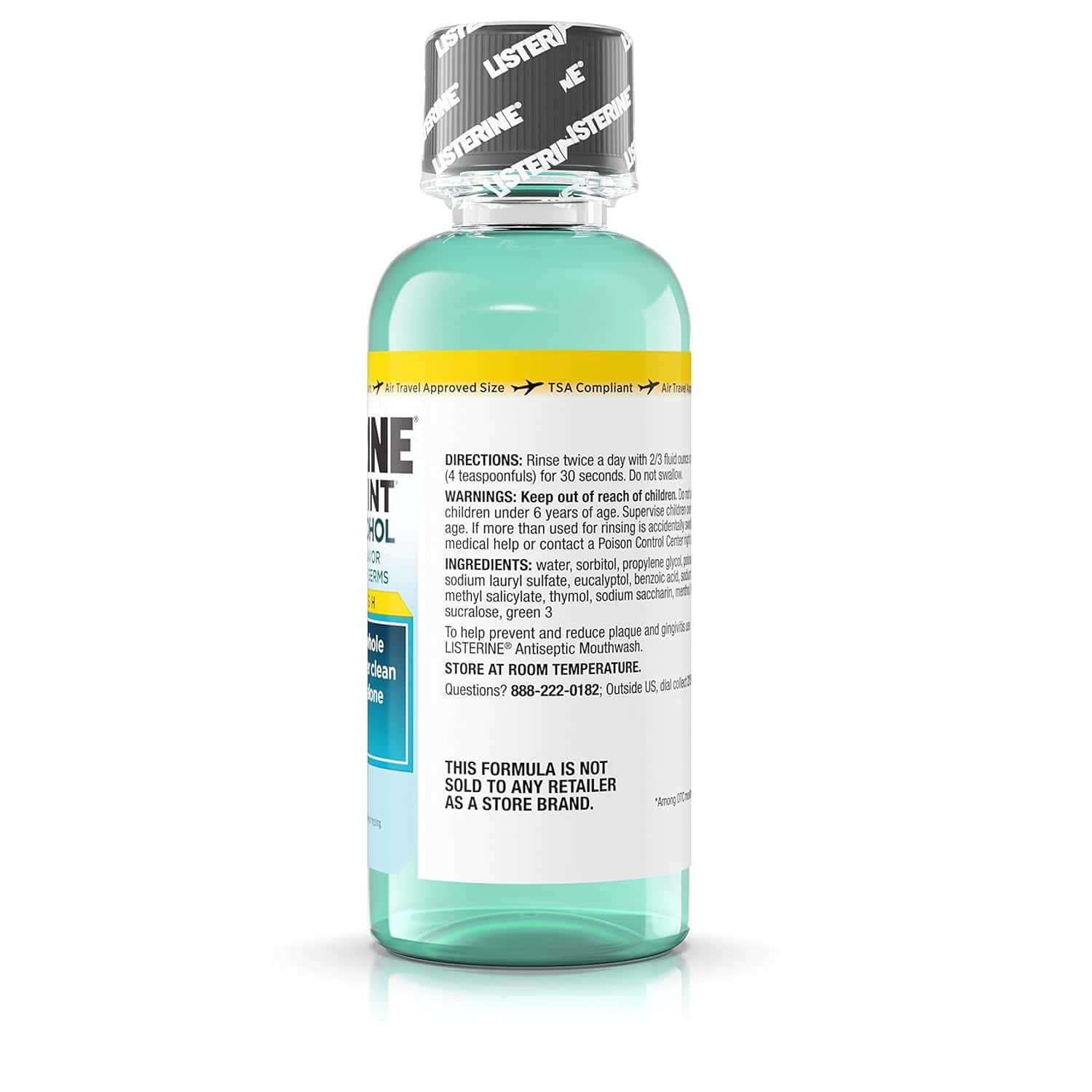 Listerine Zero Mouthwash, Mint Flavor - Image 3