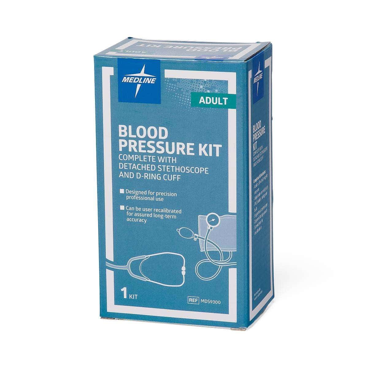 Medline Blood Pressure Kits with Handheld Aneroids Stethoscope - Image 1