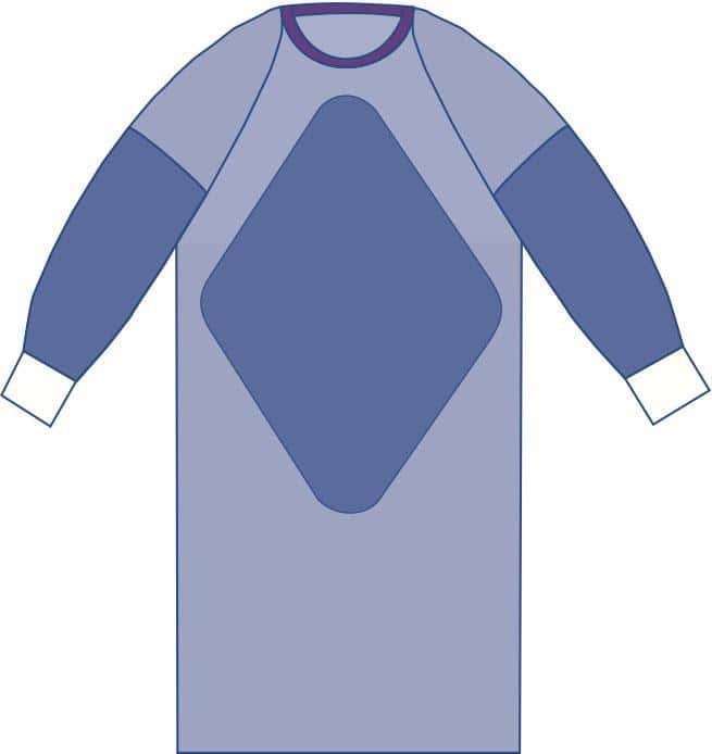 Medline Sirus Nonsterile Fabric-Reinforced Gown - Image 2