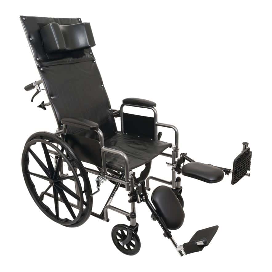 ProBasics Reclining Wheelchair, Removable Desk Arms and Elevating Legrests - Image 1
