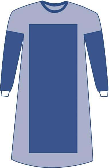 Medline Nonsterile Aurora Poly Reinforced Gown - Image 2