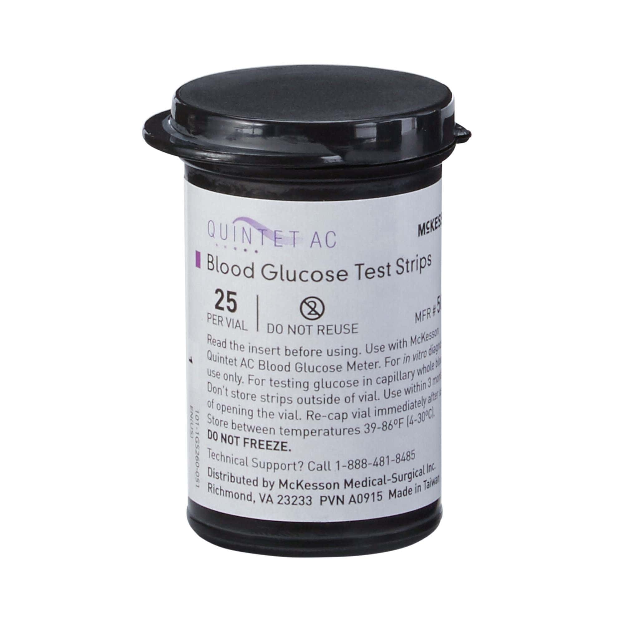 McKesson QUINTET AC Blood Glucose Test Strips - Image 3