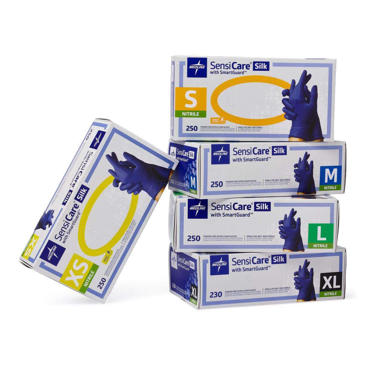 SensiCare Silk Nitrile Exam Gloves with SmartGuard Film - Image 2