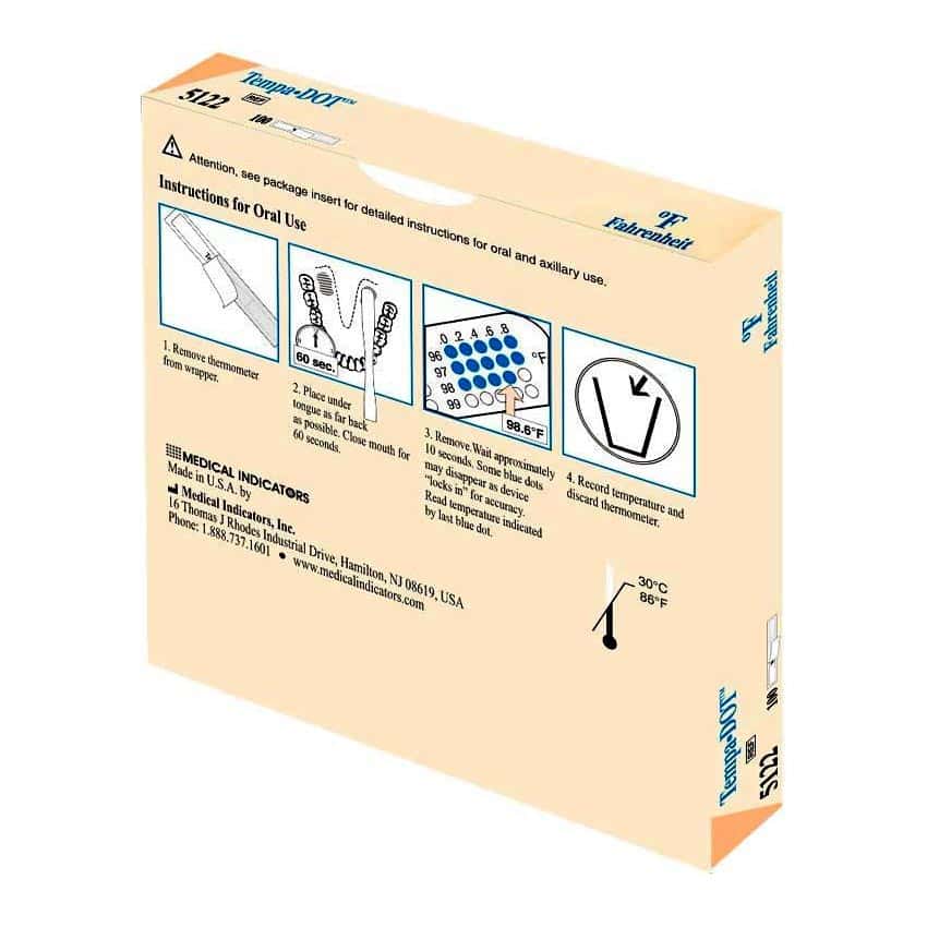 3M Tempa DOT Oral-Axillary Clinical Thermometer - Image 3