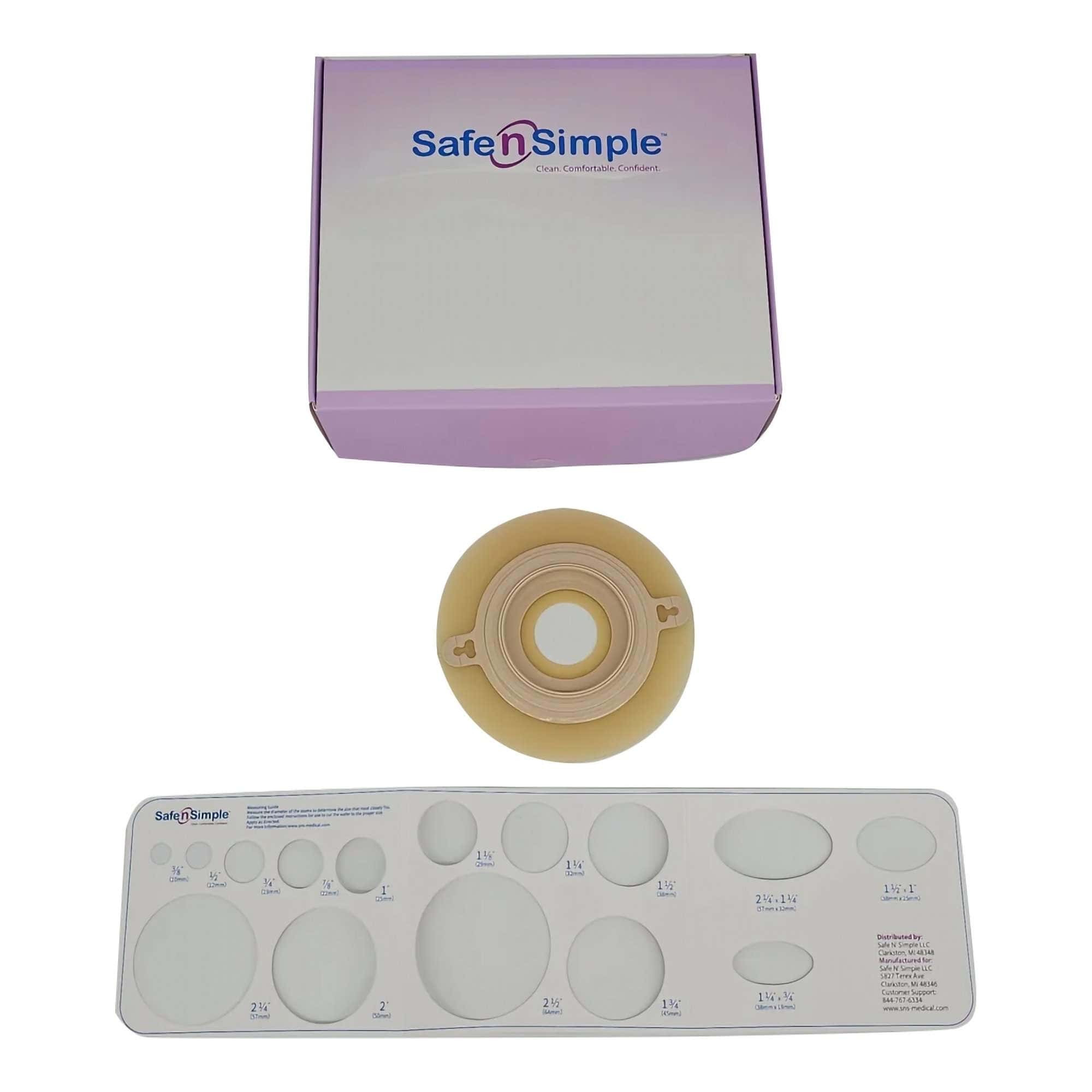 Safe N Simple Beige Ostomy Barrier Adhesive Tape Collar - Image 1