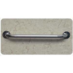 DMI Institutional Silver Knurled Steel Bathtub Grab Bar, 24 Inch - Image 2