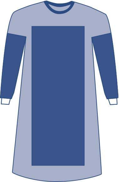Medline Poly Gown with Breathable Sleeves - Image 1