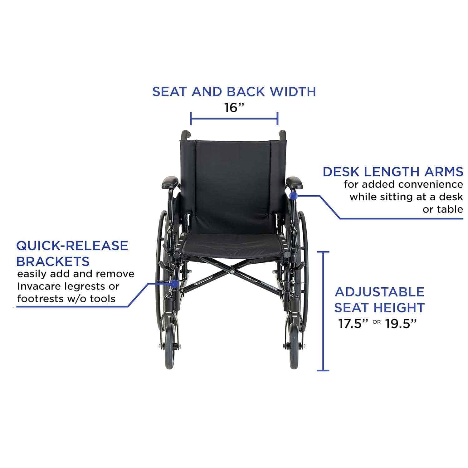 Invacare IVC 9000 XT Manual Wheelchair - Quick Ship - Image 3