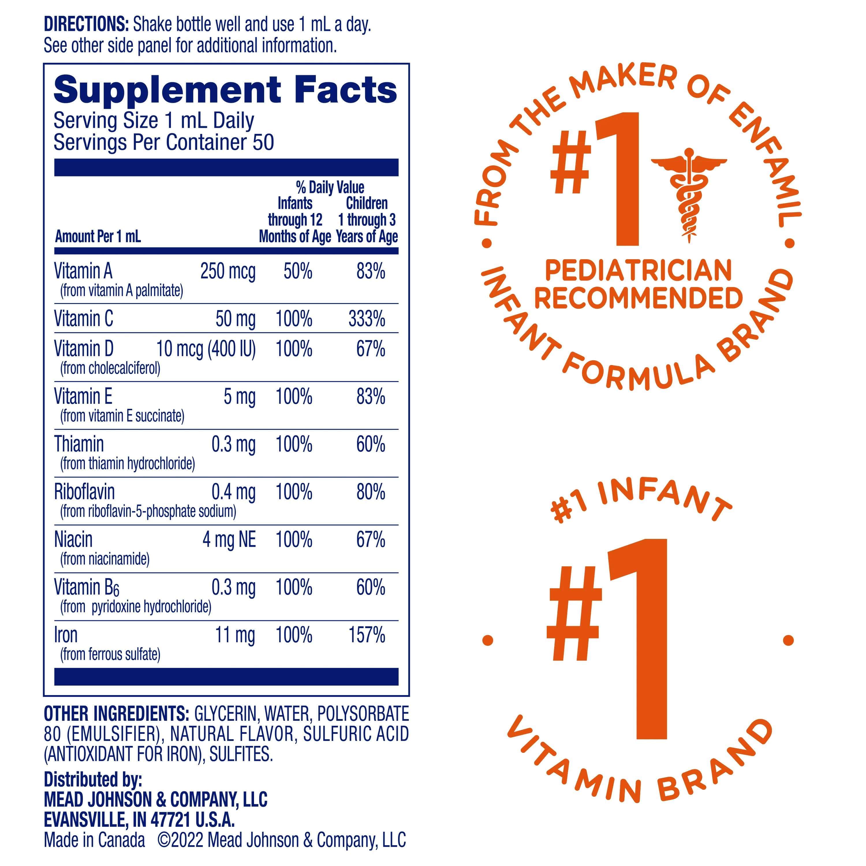 Enfamil Poly-Vi-Sol Multivitamin & Iron Drops - Image 2