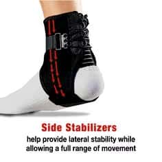 3M Ace Lace-Up Foot Ankle Brace With Side Stabilizers - Image 4