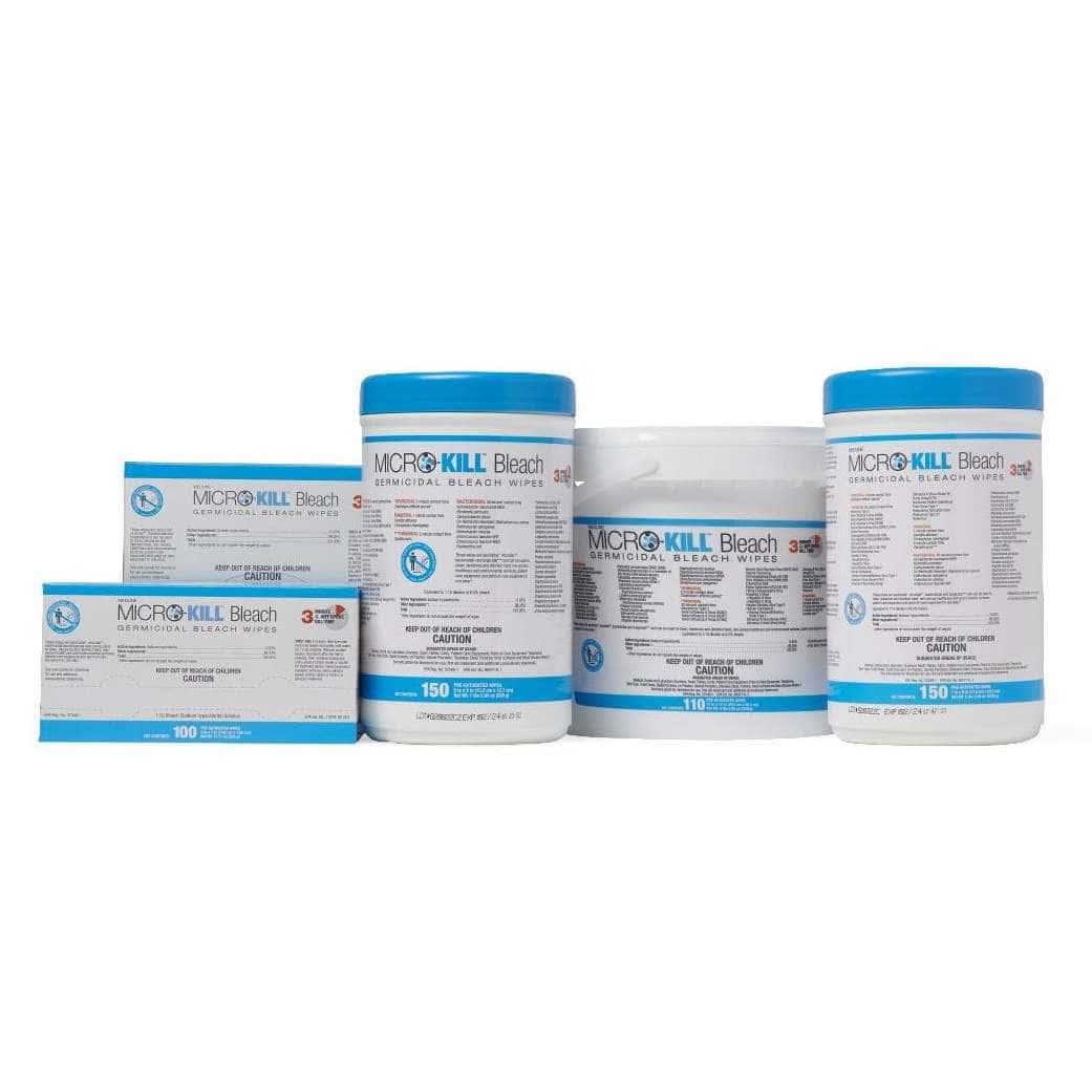 Medline Micro-kill Bleach Germicidal Bleach Wipes - Image 1