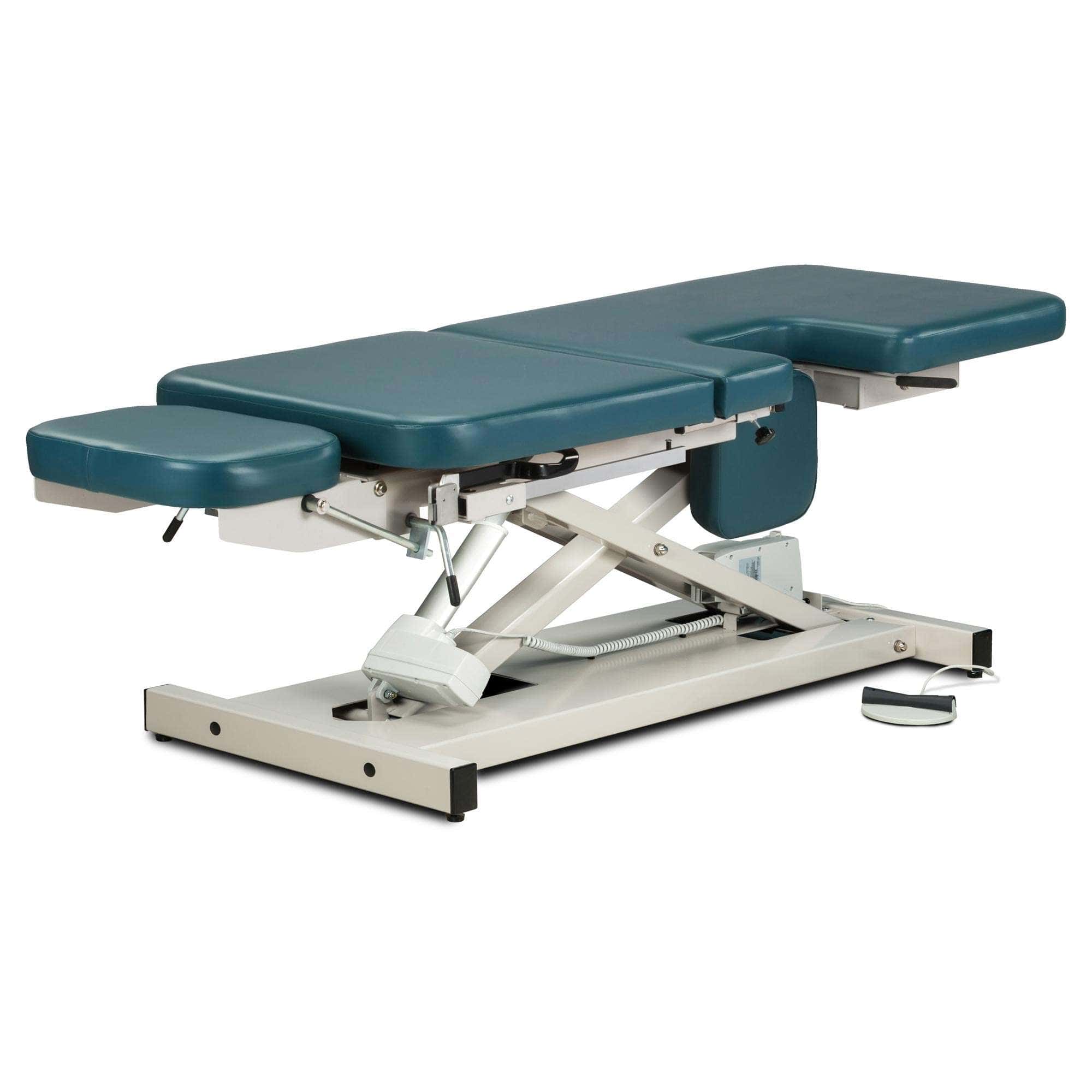Clinton open base, multi-use power imaging table with stirrups - Image 4