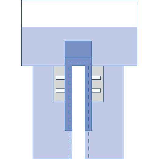 Medline Sterile CV Split Surgical Drape with Clear Anesthesia Pouch - Case of 12 - Image 2