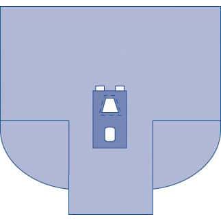 Medline Sterile Laparoscopy Surgical Drapes with Gussets - Case of 10 - Image 1