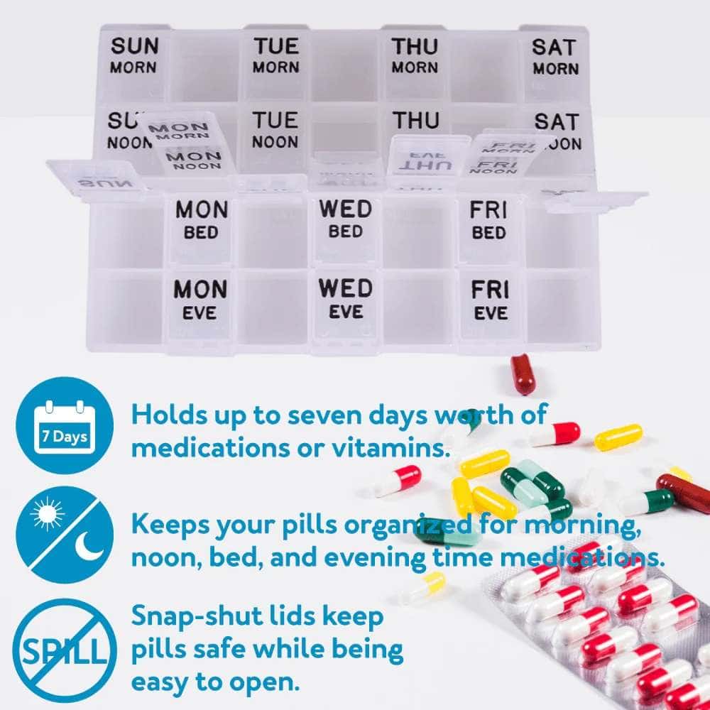 Apex Mediplanner Deluxe II 7-Day Pill Organizer - Image 4