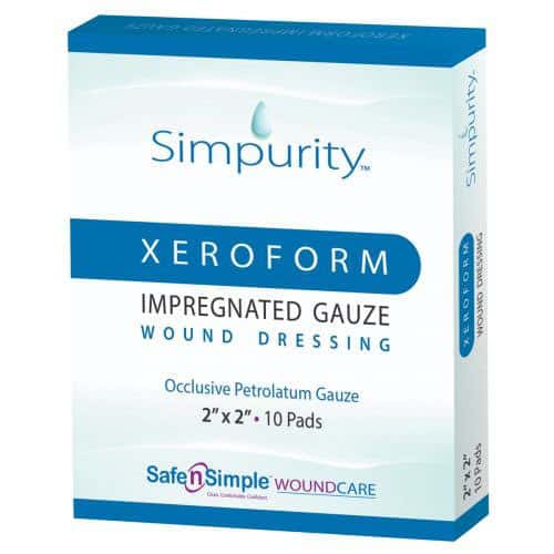 Simpurity XeroForm Petrolatum Impregnated Gauze Wound Dressing - Image 3