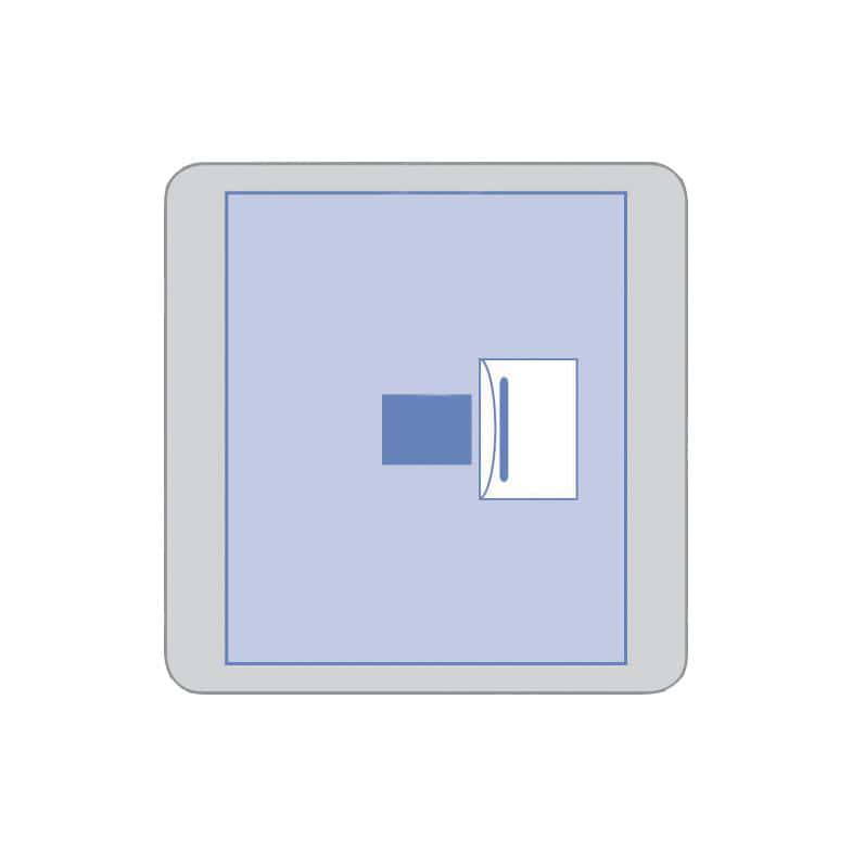 Medline Invisishield Ophthalmic Incise Drapes with Fluid Pouch - Case of 40 - Image 1