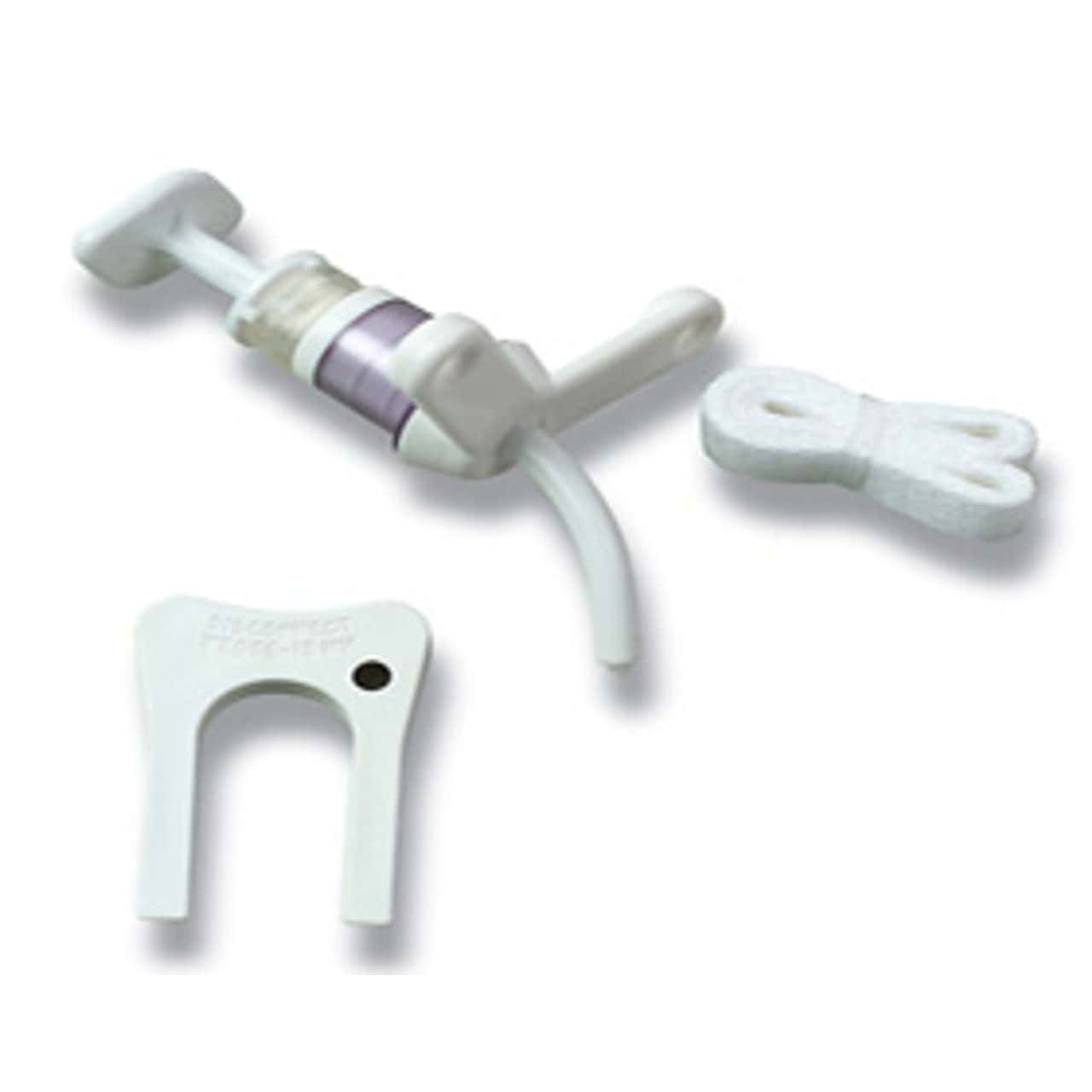 Bivona Uncuffed Tracheostomy Tube White Sterile V Neck Flange Pediatric - Image 1
