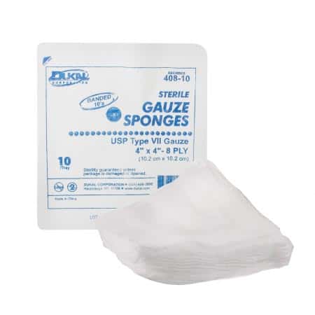 Dukal Cotton USP Type VII Gauze Sponge, Sterile - Image 1