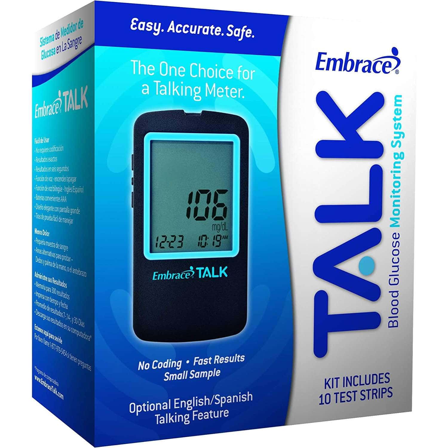 Embrace Talk Blood Glucose Starter Kit - Image 2