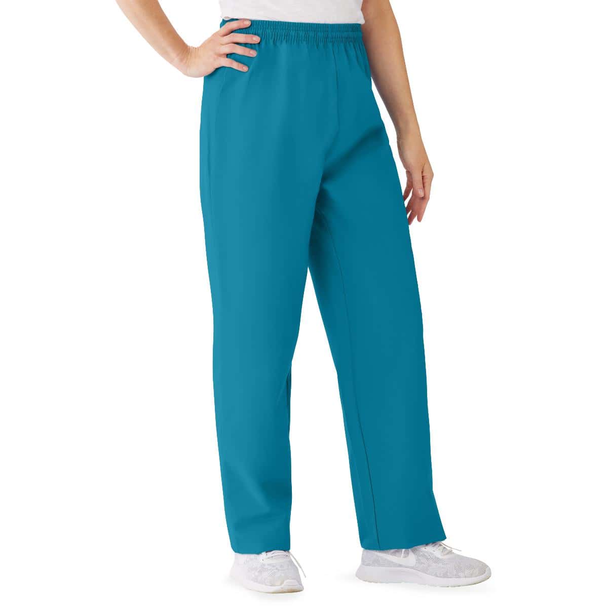 Medline Angelstat Women's Elastic Drawstring Waist Scrub Pants - Image 1