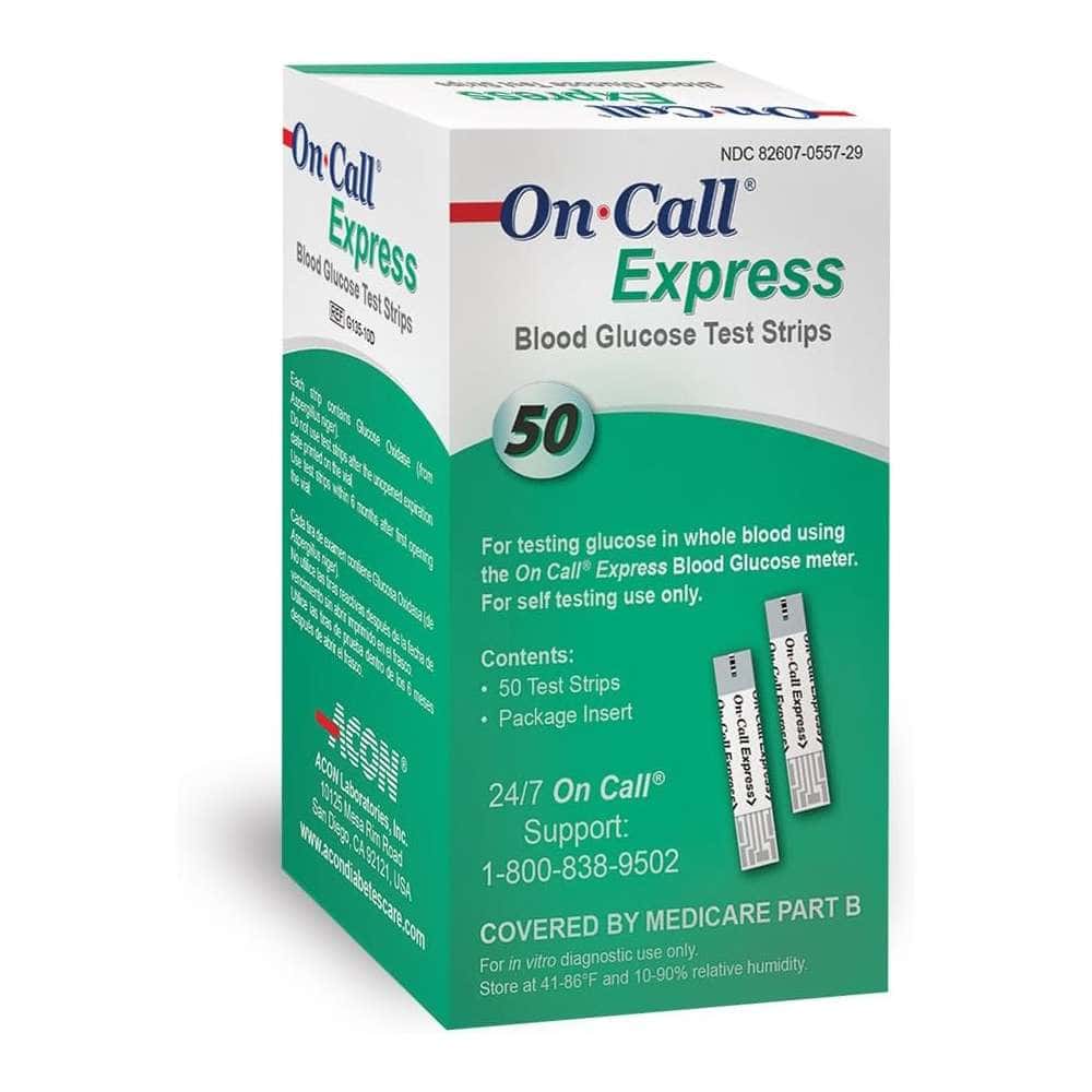 Acon On Call Express Blood Glucose Test Strips - Image 1